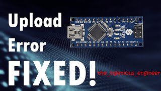 How To FIX Arduino Upload Error [upl. by Eenahc892]