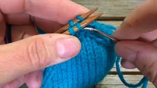 Kitchener Stitch without quotEarsquot [upl. by Anelis]