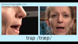 English Pronunciation 👄 Short Vowel  æ  ‘trap’ ‘stamp’ amp ‘back’ [upl. by Riehl140]