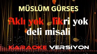 Aklı Yok Fikri Yok  KARAOKE [upl. by Nahtnamas]