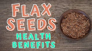 HEALTH BENEFITS OF FLAX SEEDS [upl. by Aelgna497]