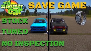 SAVE GAME  Stock amp Tuned amp without inspection  My Summer Car 136 [upl. by Marya]