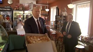 President Trump goes out for pizza [upl. by Adnolaj]