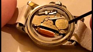 Removing battery from a Miyota quartz watch movement [upl. by Remington]