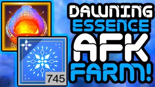 Destiny 2  AFK Dawning Essence Farm Guide [upl. by Anayi]