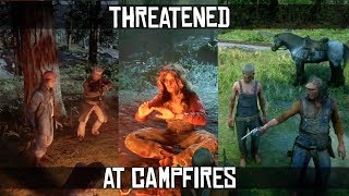 Arthur amp John THREATENED at Campfires by Skinner Brothers Murfree Brood amp Possessed Woman  RDR2 [upl. by Lotsirhc]