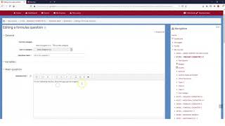 Creating Moodle Formula Questions with dropdown options [upl. by Cattier7]
