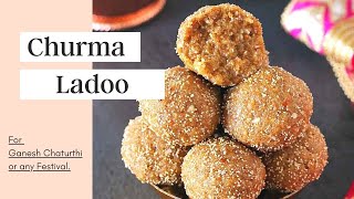 Gujarati Churma Ladoo with Jaggery recipe for Ganesh Chaturthi [upl. by Ellersick866]