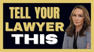 Make Sure to Tell Your Lawyer This [upl. by Airdnassac]