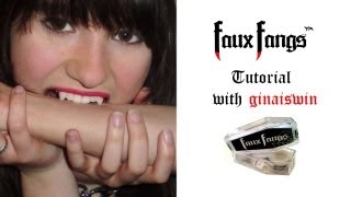 Faux Fangs Tutorial Vampire Teeth [upl. by Ynney]