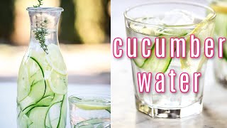 cucumber water recipe and benefits [upl. by Willem]