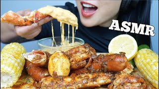 Crab Mukbang Spicy Seafood Boil Challenge [upl. by Aynnek484]