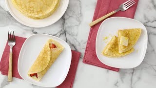 Basic Crepes Martha Stewart [upl. by Spring950]