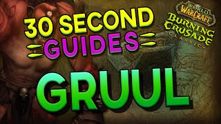 Gruul the Dragonkiller  30 Second Guides  Gruuls Lair [upl. by Ailen]