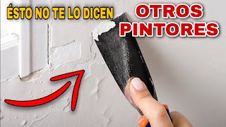 Cómo Reparar y Pintar Paredes Viejas  RÁPIDO Y FÁCIL [upl. by Tanya]