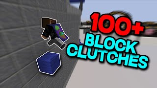 Bedwars block clutch montage 100 Clutches [upl. by Gunter]