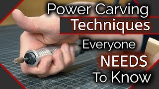 Wood CarvingPower Carving Techniques You NEED To Know [upl. by Anhaj]