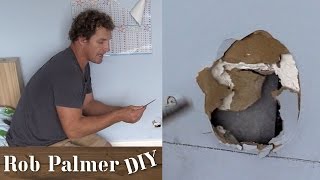 How to Fix a Hole In the Wall  DIY Tip [upl. by Mhoj]