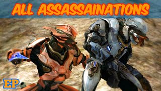 All Halo Reach Assassinations  Halo MCC [upl. by Salokcin130]