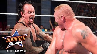 FULL MATCH  Brock Lesnar vs The Undertaker SummerSlam 2015 [upl. by Brezin]