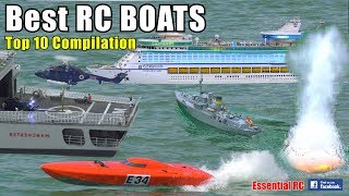 BEST TOP 10 Radio Controlled RC SHIPS and BOATS [upl. by Riobard]