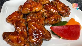 How to make Sweet Honey Sticky BBQ Chicken Wings  Secret Recipe Revealed [upl. by Karlow]