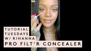 TUTORIAL TUESDAYS WITH RIHANNA CONCEALER TUTORIAL [upl. by Winny939]