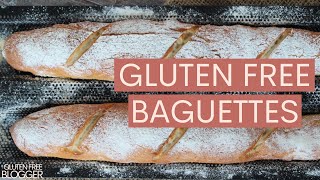 GLUTEN FREE BAGUETTES  Easy gluten free bread recipe [upl. by Nosral980]