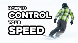 How To Control your Speed  Beginner Snowboarding Tutorial [upl. by Treborsemaj]