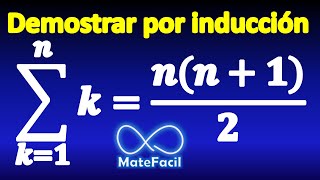 01 Demostración por inducción Suma de naturales Suma Gaussiana [upl. by Ettenirt]