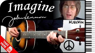 IMAGINE ✌  John Lennon 👓  GUITAR Cover  MusikMan N°157 [upl. by Arakal945]