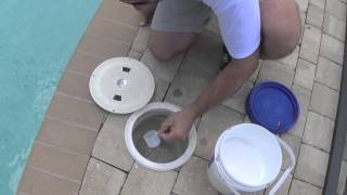 How To Add Cyanuric Acid Stabilizer To The Pool  By Waterdrop Pools Naples Florida [upl. by Lebasi15]