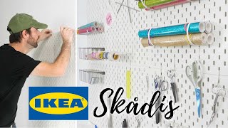 IKEA Skådis Pegboard System  Easy Installation Tips [upl. by Eenyaj]