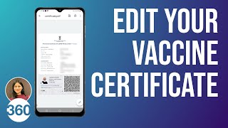 How to Correct Errors in COVID19 Vaccine Certificate All Questions Answered [upl. by Adnahcir]