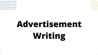 Advertisement Writing for Class 5 and 6 CBSE [upl. by Cornish]