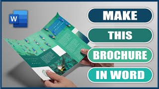 How to make a TRIFOLD LeafletBrochure in Word  Microsoft Word Tutorials [upl. by Stacie]