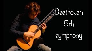 Beethovens 5th Symphony on Classical Guitar Allegro Con Brio  Rolf van Meurs [upl. by Hsitirb740]