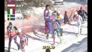 SkidVM 1991  Val di Fiemme  4x10 km  2 av 6 [upl. by Mallorie]