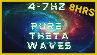 47hz PURE Theta Waves  432hz Base Frequency  Binaural Beats  CIA Hemi Sync  Astral Projection [upl. by Drolyag423]