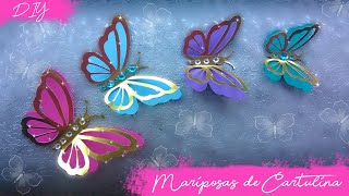 DIY Mariposas de cartulina Kath Reyes [upl. by Devondra]