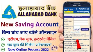 Allahabad bank Saving Account Opening Online  Allahabad bank zero balance account opening online [upl. by Lamok]