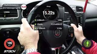 VW Golf VI  16 TDI  Stock vs Stage 1 by PlusPerformancero 0100kmh amp 14 mile [upl. by Baalman]