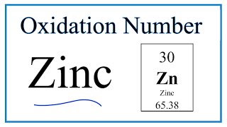 How to find the Oxidation Number for Zn Zinc [upl. by Jeffers854]