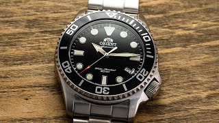 A Slimmer More Wearable Diver From Orient  quotMini Neptunequot RAAC0K01B10B [upl. by Darrow]