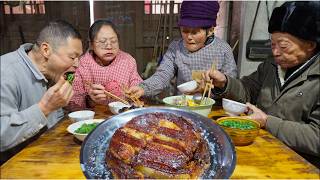 Ancient Pork Fat Recipe in China  Most Satisfying Chinese Cooking [upl. by Kcirneh327]