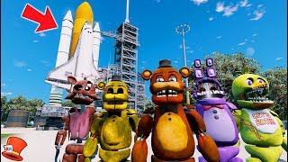 WITHERED ANIMATRONICS EXPLORE NEW PLANETS GTA 5 Mods FNAF RedHatter [upl. by Adnawot]