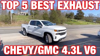 Top 5 BEST EXHAUST Set Ups for Chevy Silverado 43L V6 [upl. by Sill]