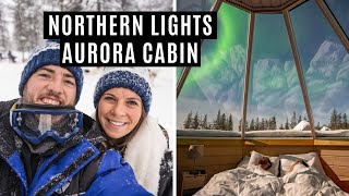 Saariselka Finlands Northern Lights Village  Seeing the Northern Lights in Aurora Cabin [upl. by Maite]