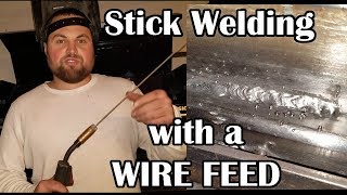 Stick Welding with Harbor Freight Wire Feed [upl. by Scibert]