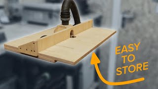 How to make a router table that fits in a small workshop [upl. by Lisabeth628]